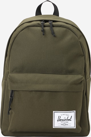 Herschel - Mochila 'Classic' en verde: frente