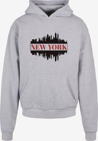 Merchcode Sweatshirt 'New York' in Grau: predná strana