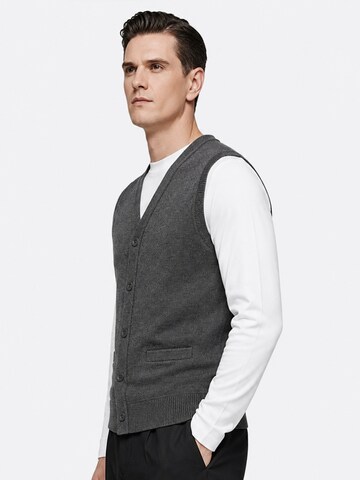 ALLTHEMEN Strickjacke 'Bindung'‌‌‌ in Grau