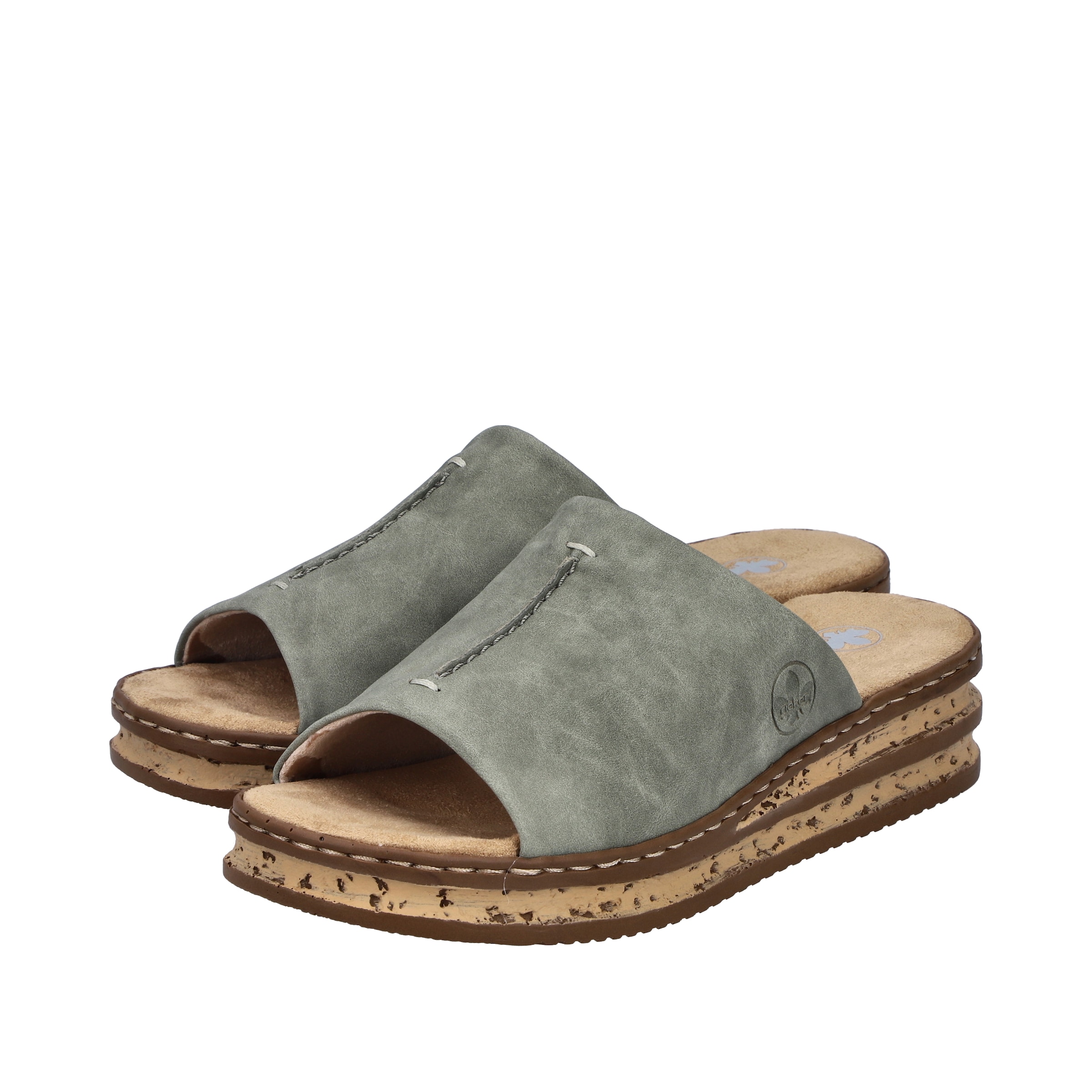 Rieker Pantolette in Grün