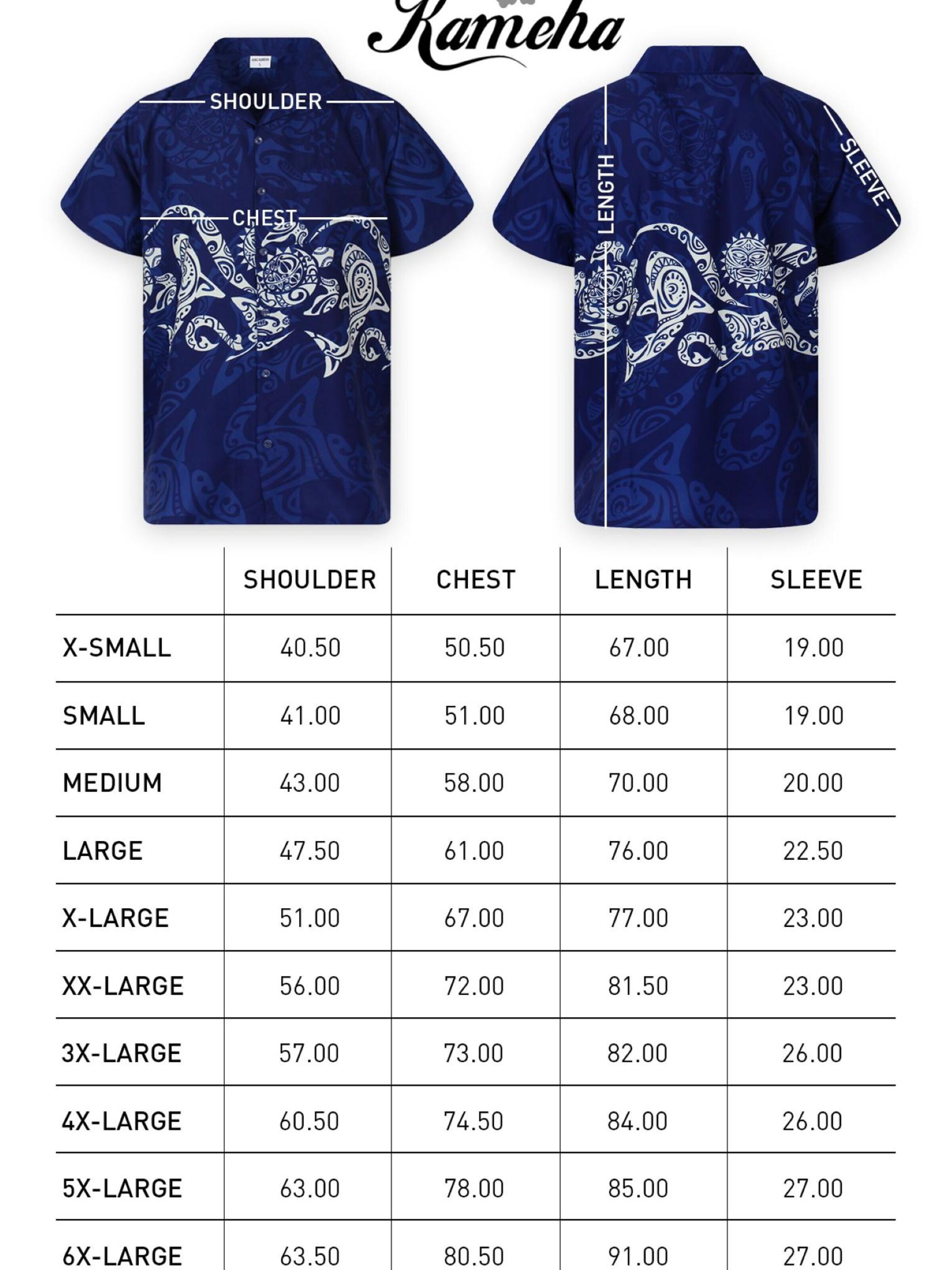 King Kameha - Camiseta 'Maori Chest' en azul