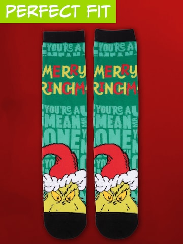 The Grinch Socken 'Merry Grinchmas'‌ in Grün
