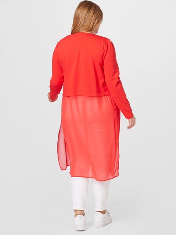 SAMOON Gebreid vest in Rood