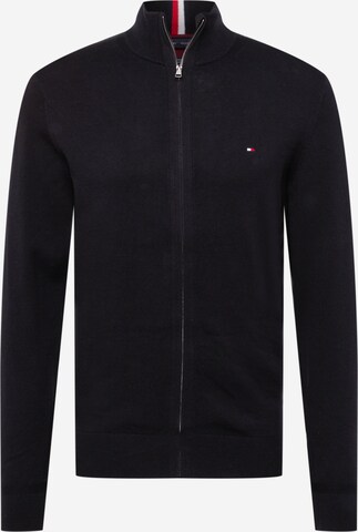 TOMMY HILFIGER Knit Cardigan in Black: front