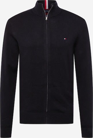 Vestes en maille TOMMY HILFIGER en noir : devant