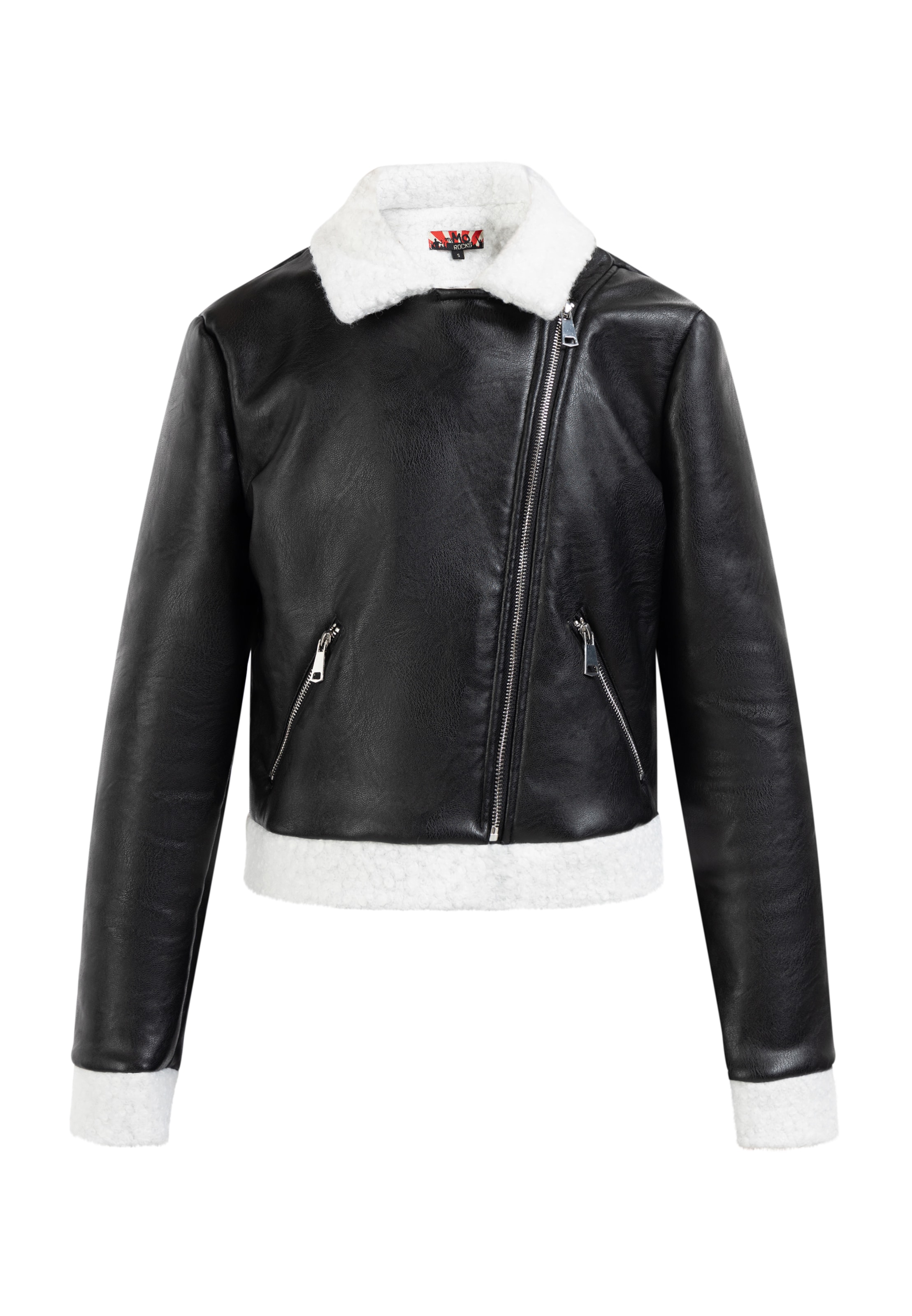 myMo ROCKS Jacke in schwarz / weiß, Produktansicht