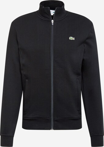 LACOSTE Sweatjakke i sort: forside