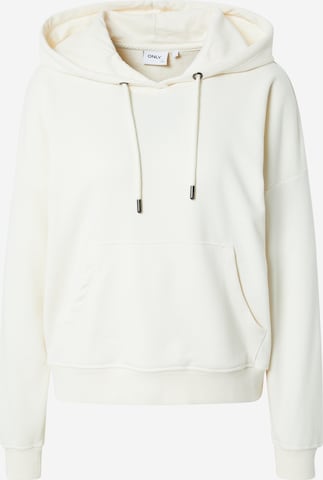 Sweat-shirt 'FEEL SUMMER' ONLY en blanc : devant