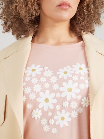 ONLY Carmakoma - Camiseta 'CARMALLE' en rosa