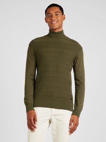 Gabbiano - Pullover em verde: frente