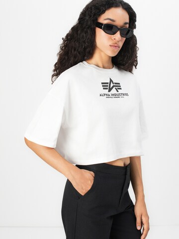 T-shirt ALPHA INDUSTRIES en blanc