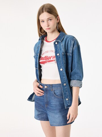 Koton Wide leg Jeans in Blauw: voorkant