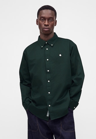 Carhartt WIP Comfort Fit Košeľa 'Madison' - Zelená