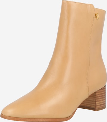 Lauren Ralph Lauren Ankle Boots 'WENDEY' in Brown: front