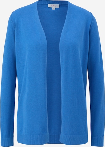 s.Oliver Gebreid vest in Blauw: voorkant