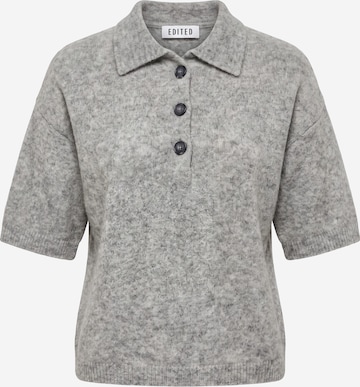 EDITED Shirt 'Callie' in Grijs: voorkant