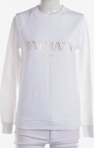 Balmain Sweatshirt / Sweatjacke XXS in Weiß: predná strana