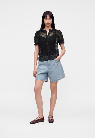 GAP Bluse in Schwarz