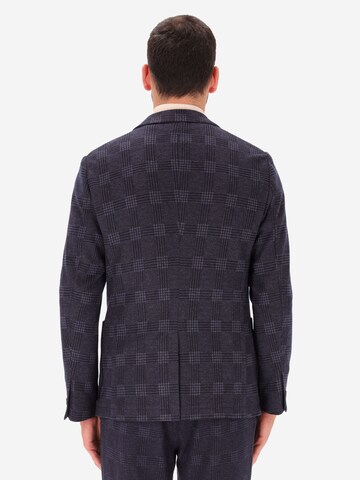 Distretto12 Regular fit Colbert 'Galles' in Blauw