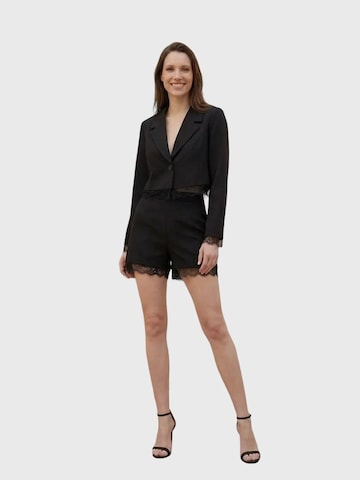 Pantalons de tailleur My fashion en noir : devant