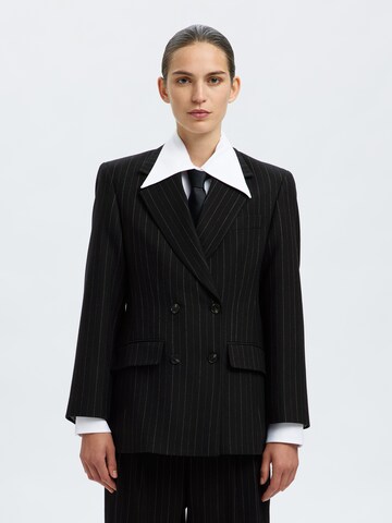 SELECTED Blazers 'SLFMALIA MANTECO' in Zwart: voorkant