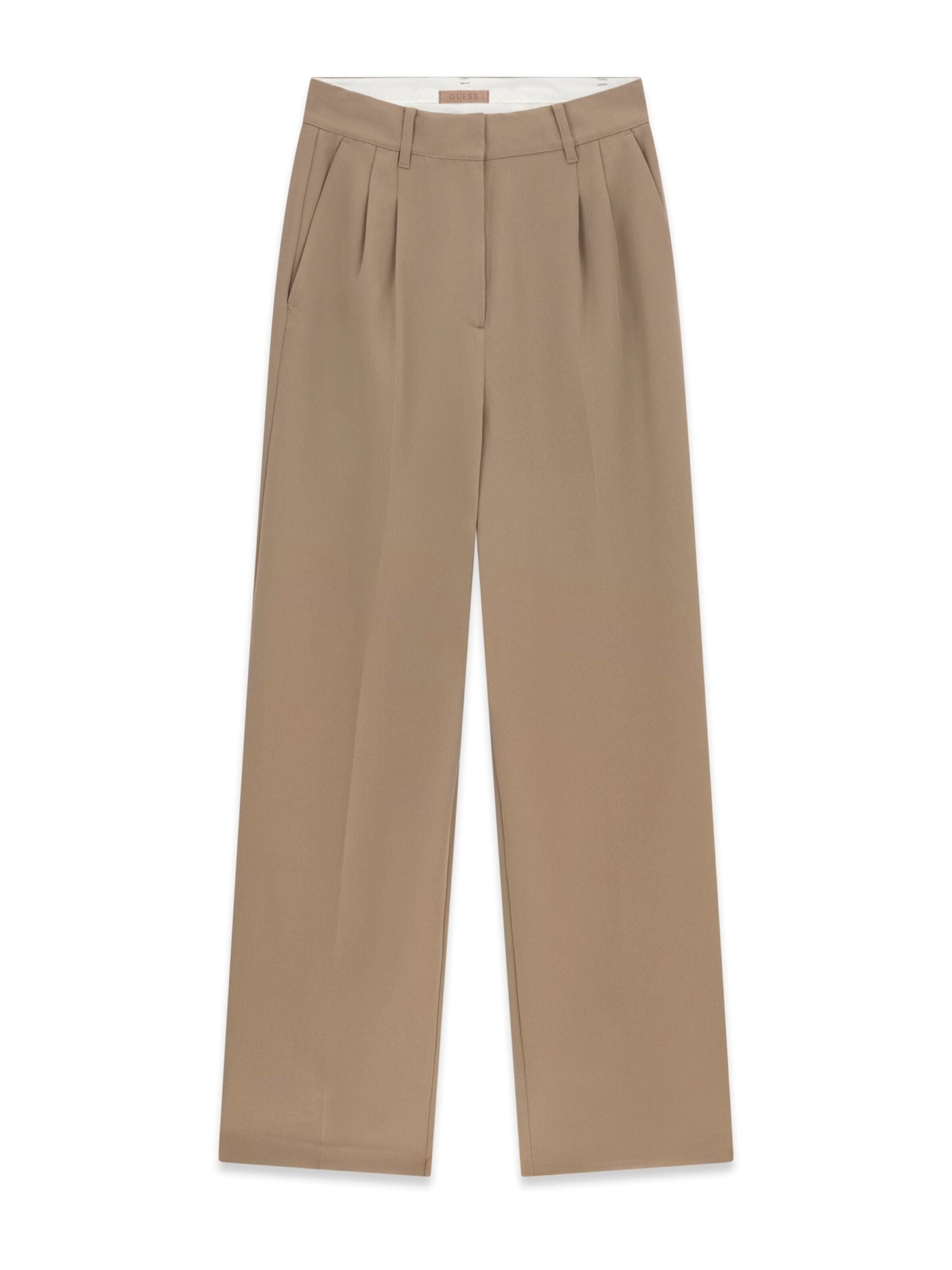 GUESS Bundfaltenhose 'W5YB08WGHC2'‌‌‌‌‌ in 40 in dunkelbeige, Produktansicht