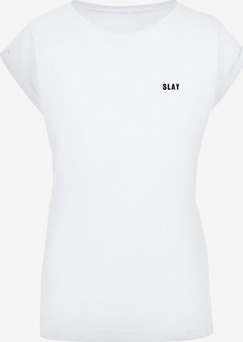 T-shirt 'Slay' F4NT4STIC en blanc : devant