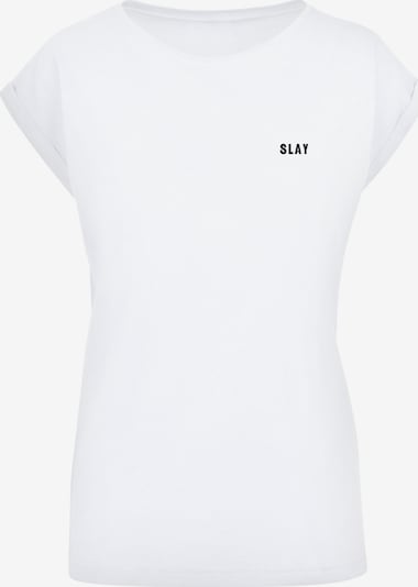 F4NT4STIC Shirt 'Slay' in de kleur Zwart / Wit, Productweergave