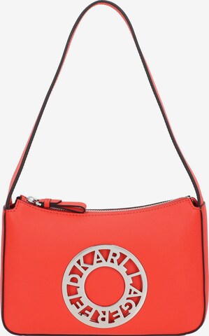 Karl Lagerfeld Shoulder Bag 'Disk ' in Red: front