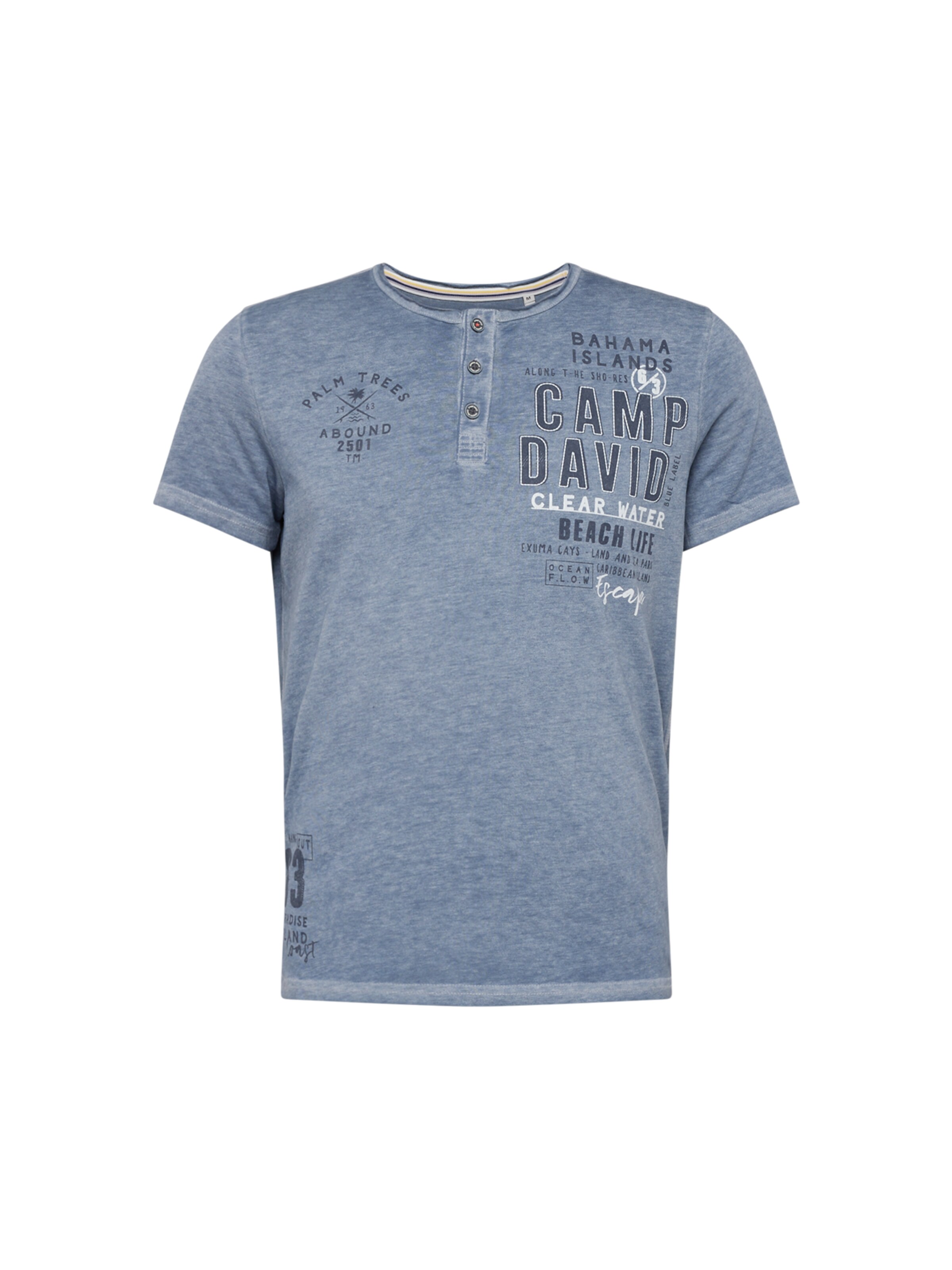 CAMP DAVID Shirt in Blue: front