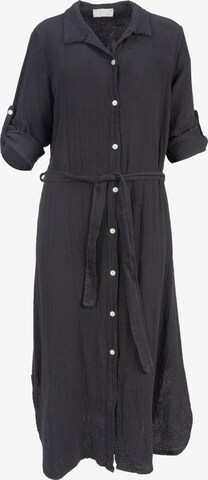 Robe-chemise 'Victoria' Seasons of April en noir : devant