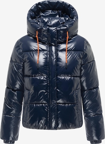 MARIKOO Winter Jacket in Blue: front