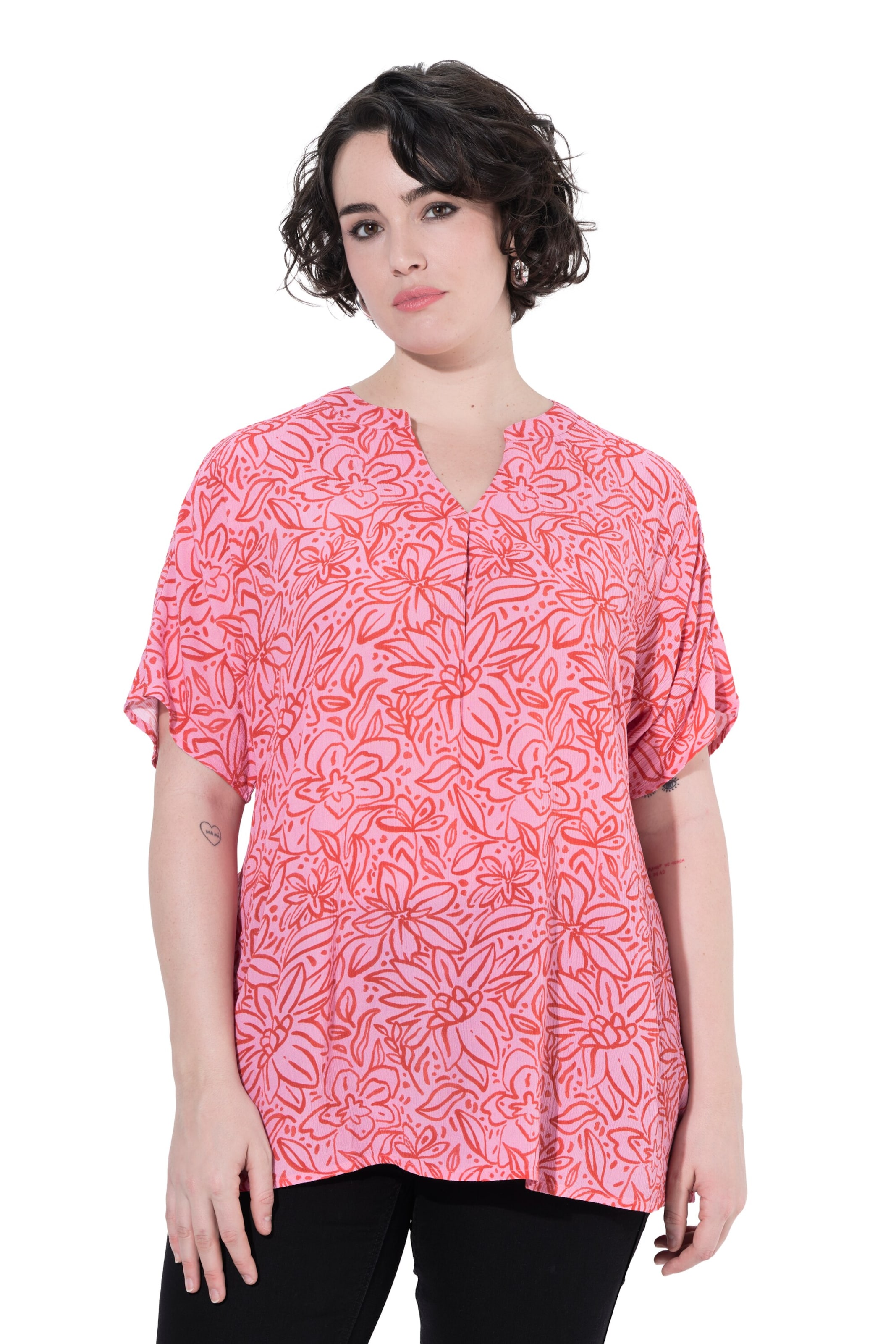 Ulla Popken Tunika in Pink: Vorderseite