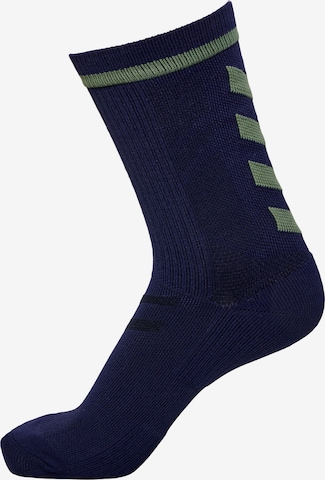 Hummel Athletic Socks in Blue: front