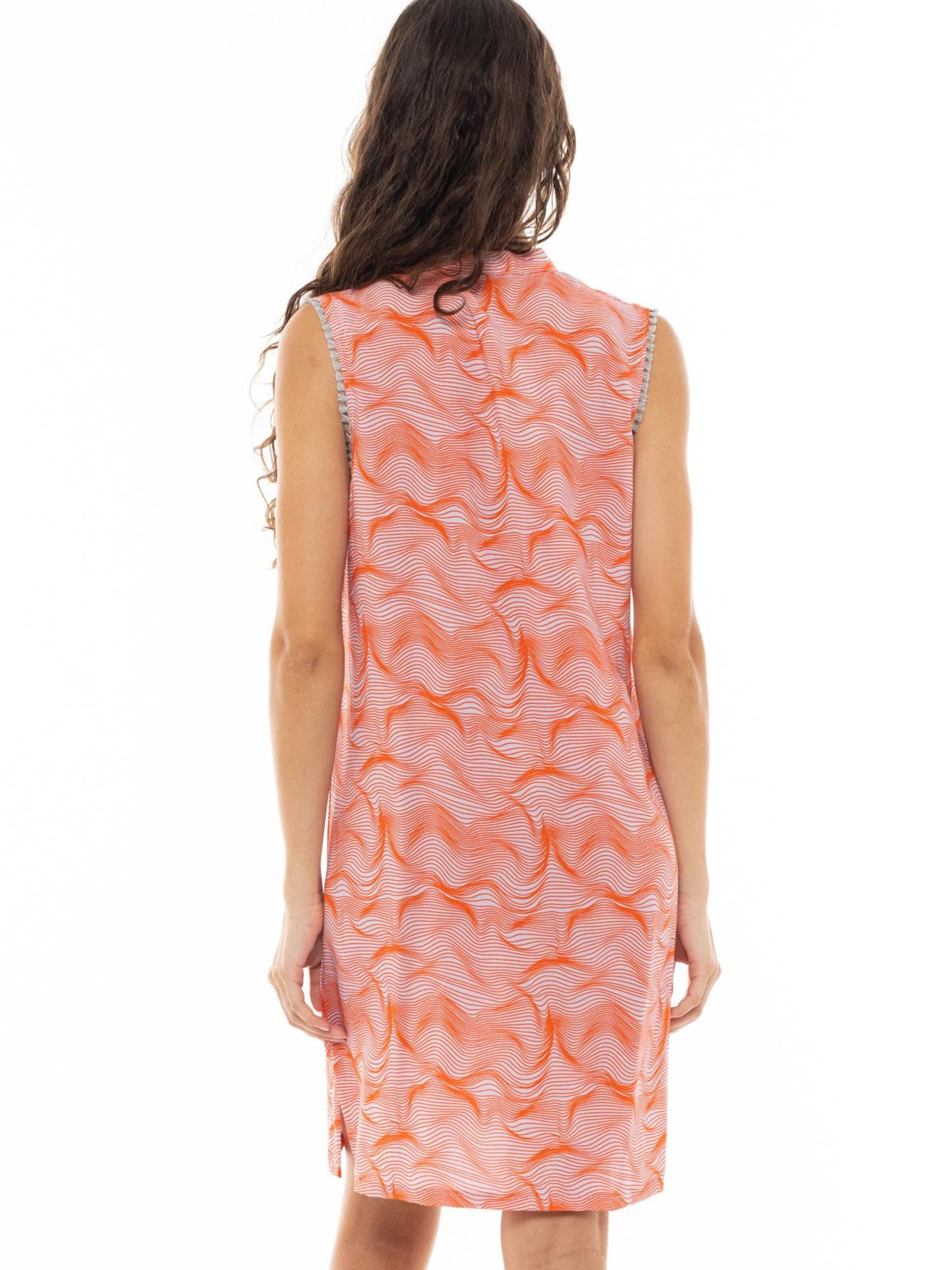 Robe d’été 'BEACHWEAR ORANGE WAVES' Pink Label en orange