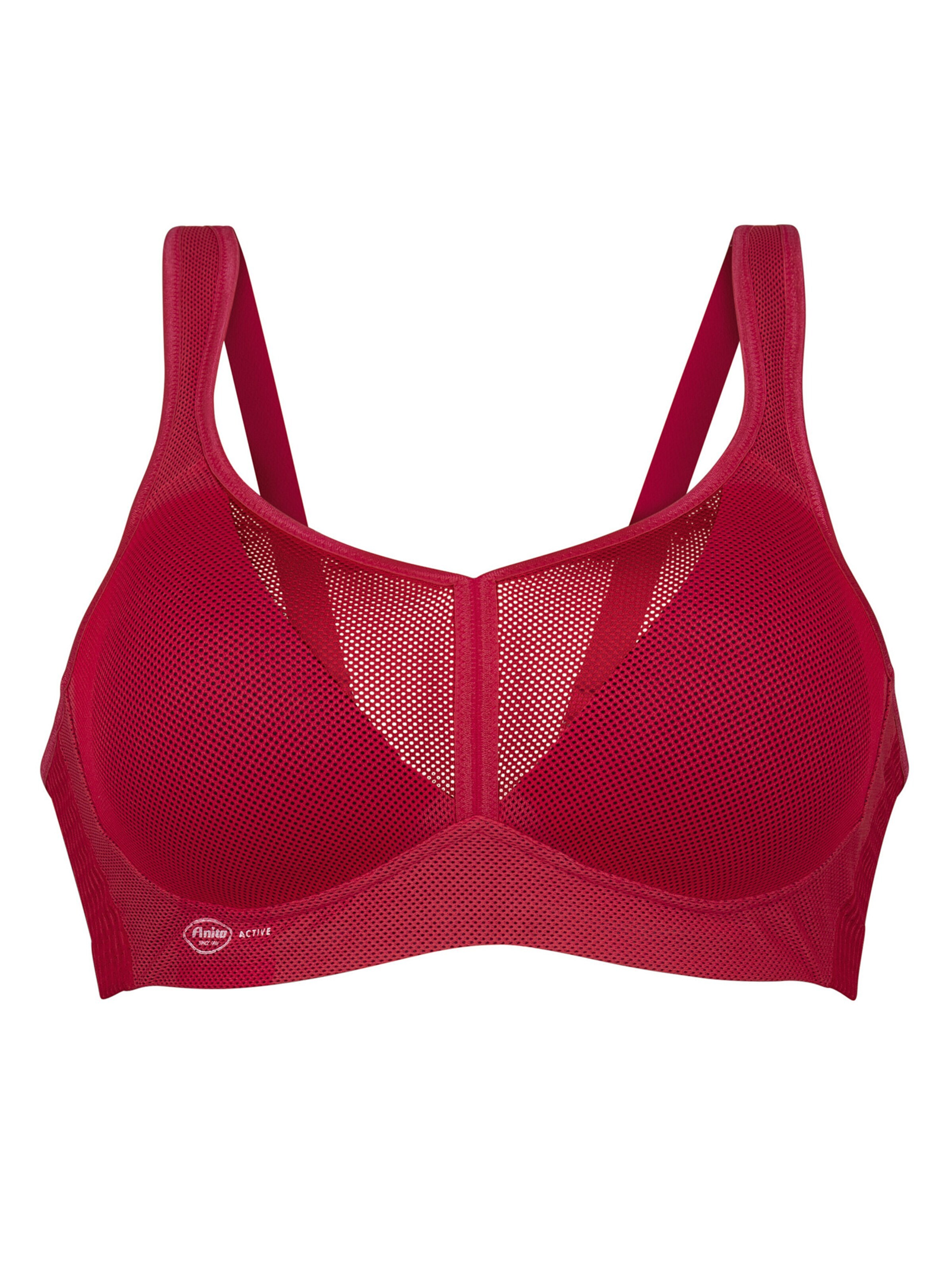 ANITA Minimizer BH 'Air Control mit Delta Pad Sport' in Rood: voorkant