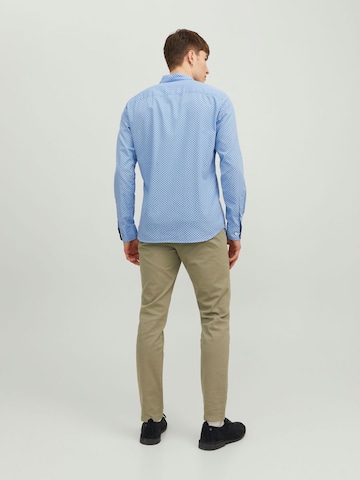 Slim fit Camicia di JACK & JONES in blu