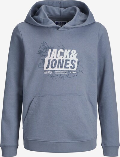 Jack & Jones Junior Sweat en bleu nuit / saphir / blanc, Vue avec produit