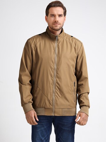 YOUTHUP Between-Season Jacket 'Stehkragen' in Brown