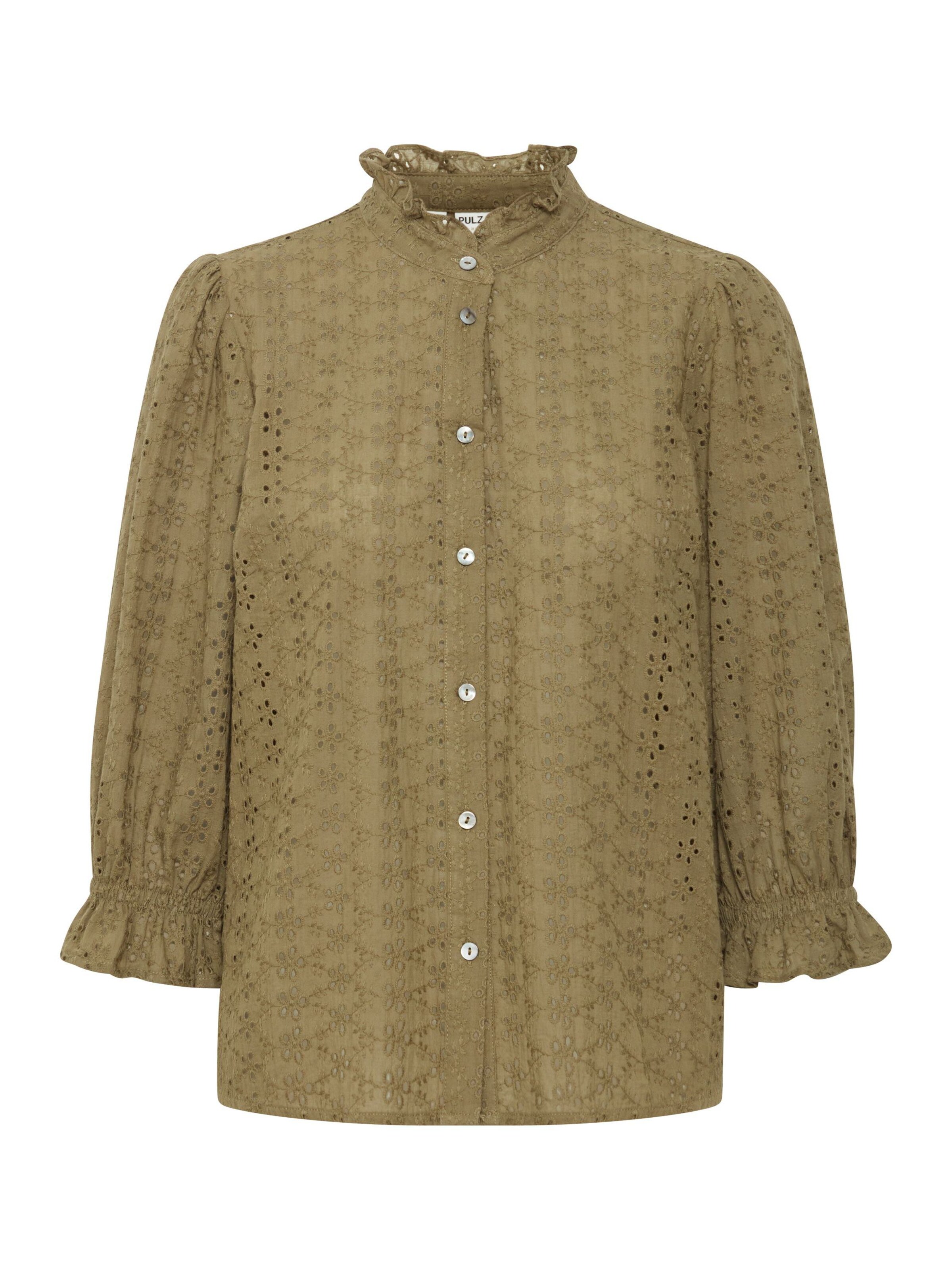 Chemisier 'Geogina' PULZ Jeans en vert : devant