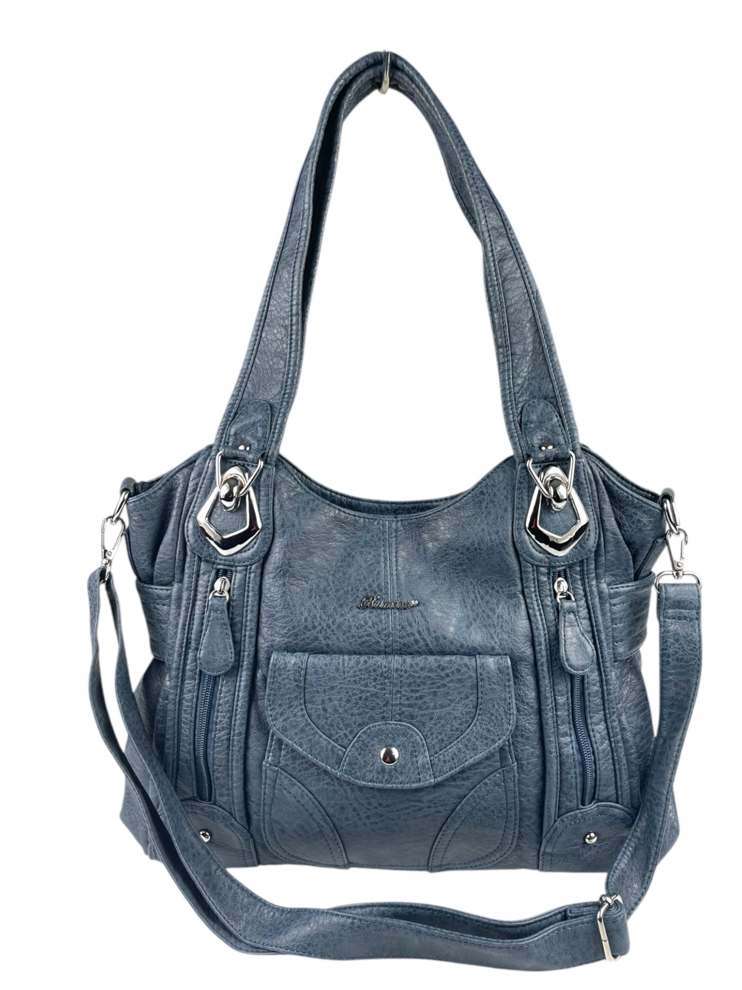 Borsa a spalla di Kumixi in blu