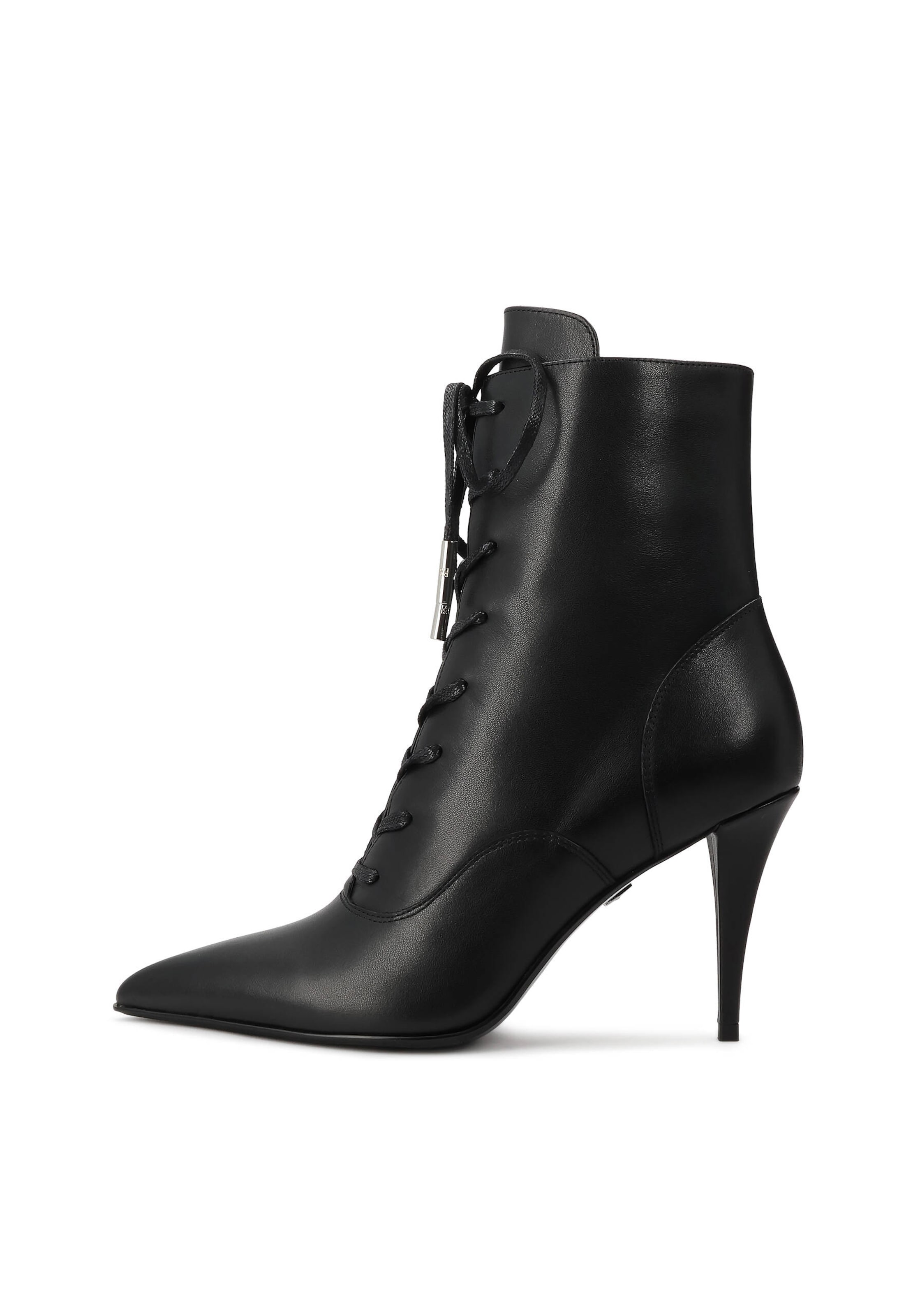 Kazar Schnürstiefelette in Schwarz: Vorderseite