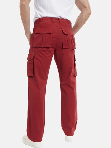 Loosefit Pantalon cargo ' Steen ' Jan Vanderstorm en rouge