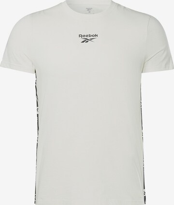 T-Shirt fonctionnel Reebok en blanc : devant