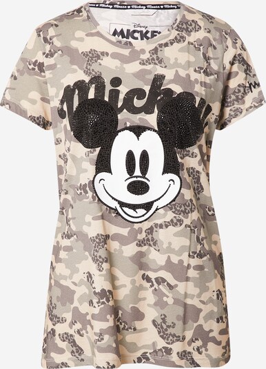 Frogbox Shirt 'Mickey' in Beige / Dark beige / Black / White, Item view