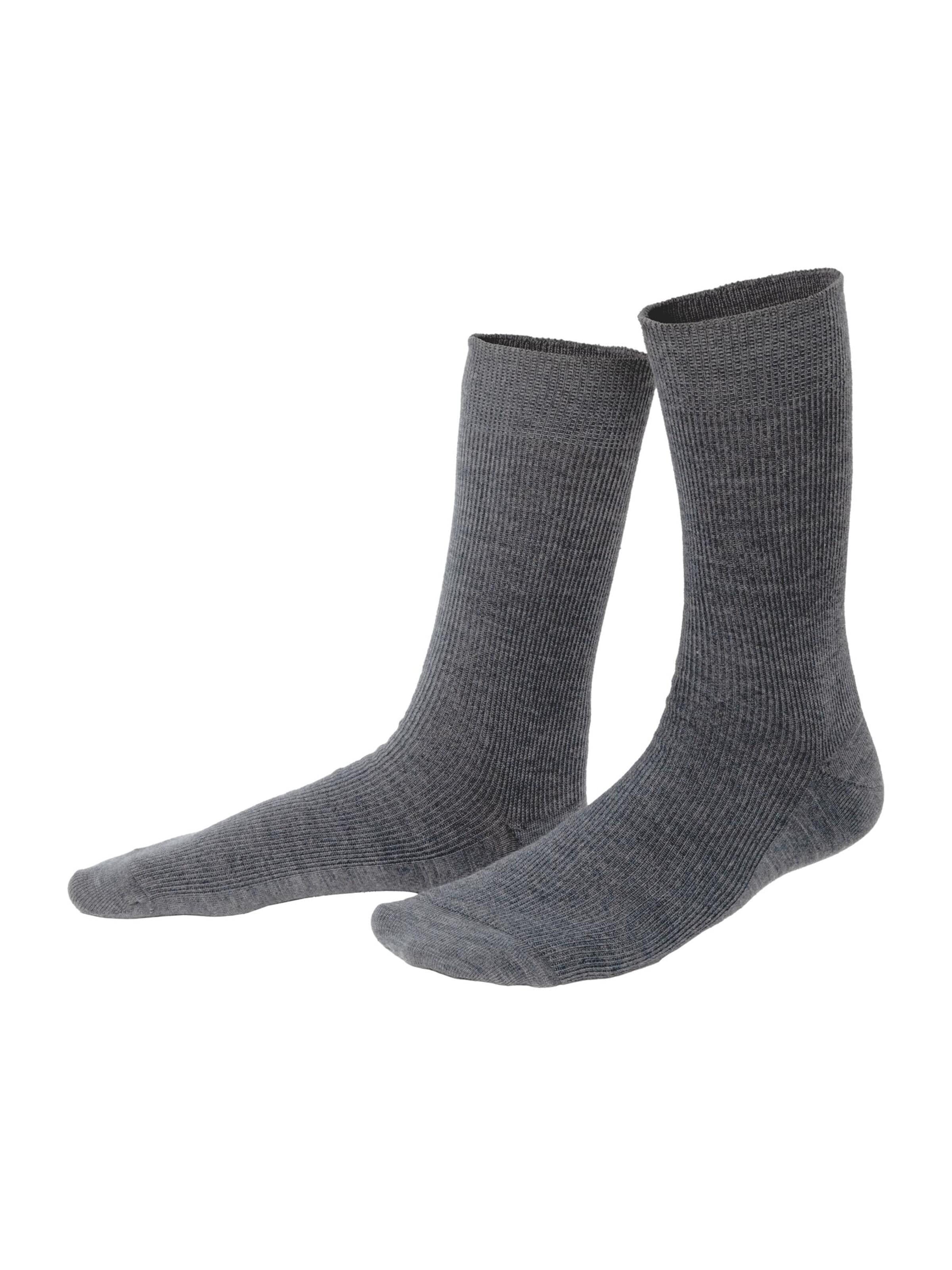 Living Crafts Socks 'DAVOS' in Grey: front