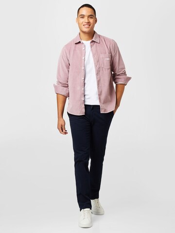 Obey Regular fit Button Up Shirt 'Julian' in Pink