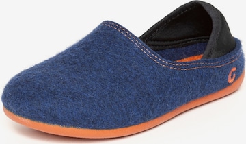 Gottstein Hausschuh 'Filzpantoffel Wool Slip-On Kids' in Blau: Vorderseite