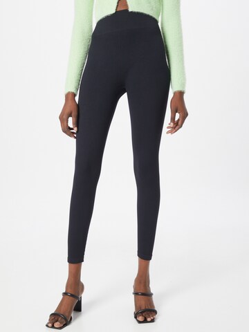 Gina Tricot Skinny Leggings 'Sky' in Zwart: voorkant