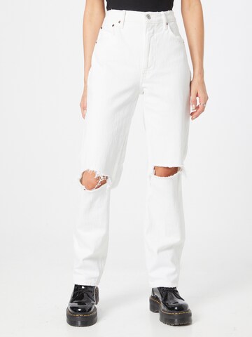 Abercrombie & Fitch Regular Jeans in White: front